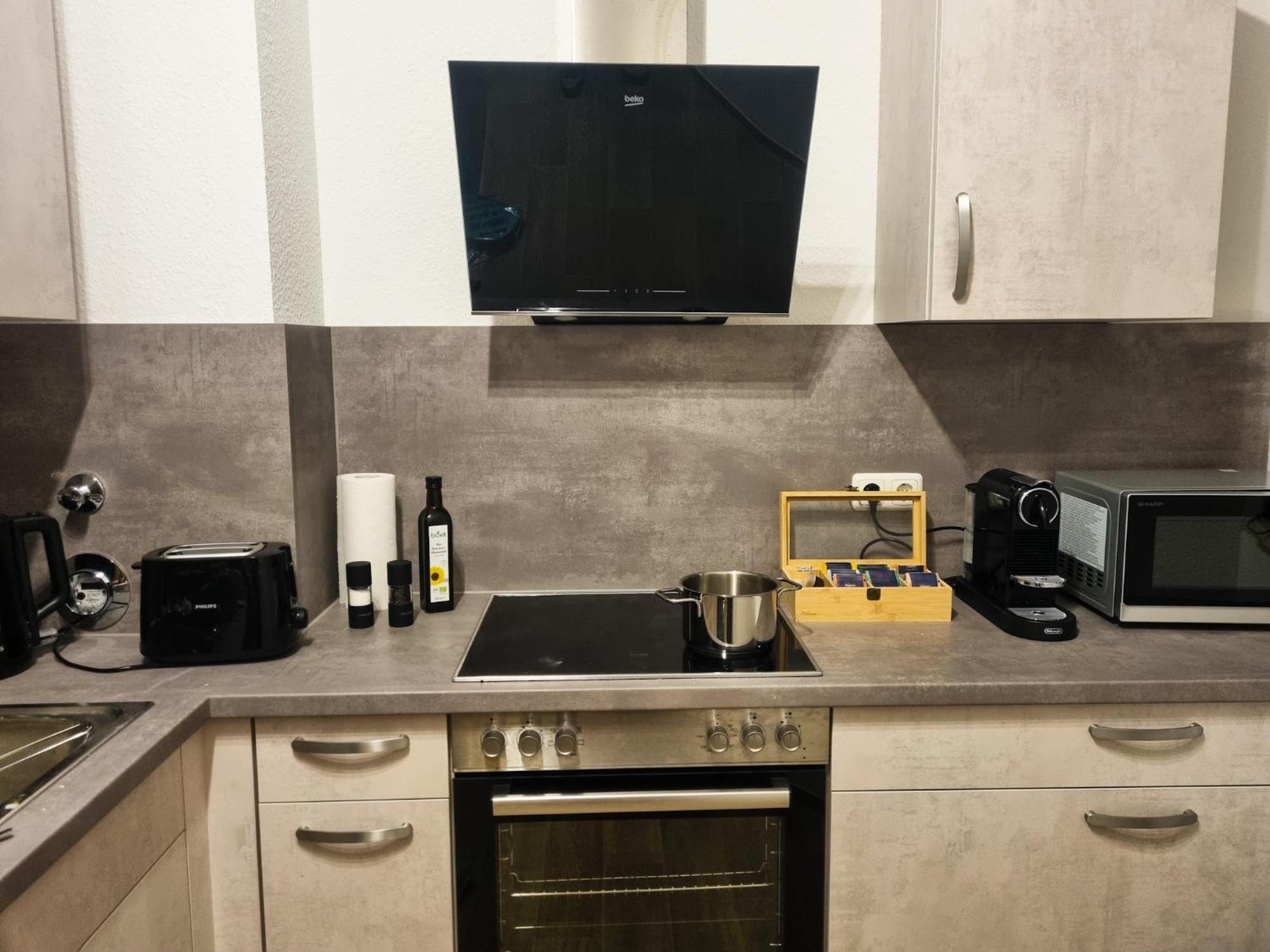 Maremar - Design Maisonette Altstadt - 4 Pers - 57Qm - Luxus Boxspringbett - Kueche - Arbeitsplatz - Privater Parkplatz Greiz Kültér fotó